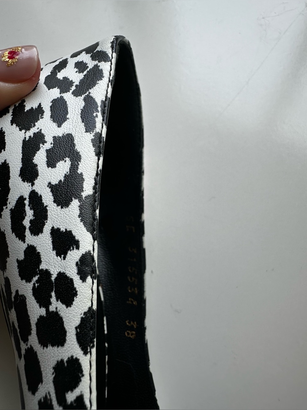 Saint Laurent High Heels 38 Dalmation black and white print - Picture 4 of 5